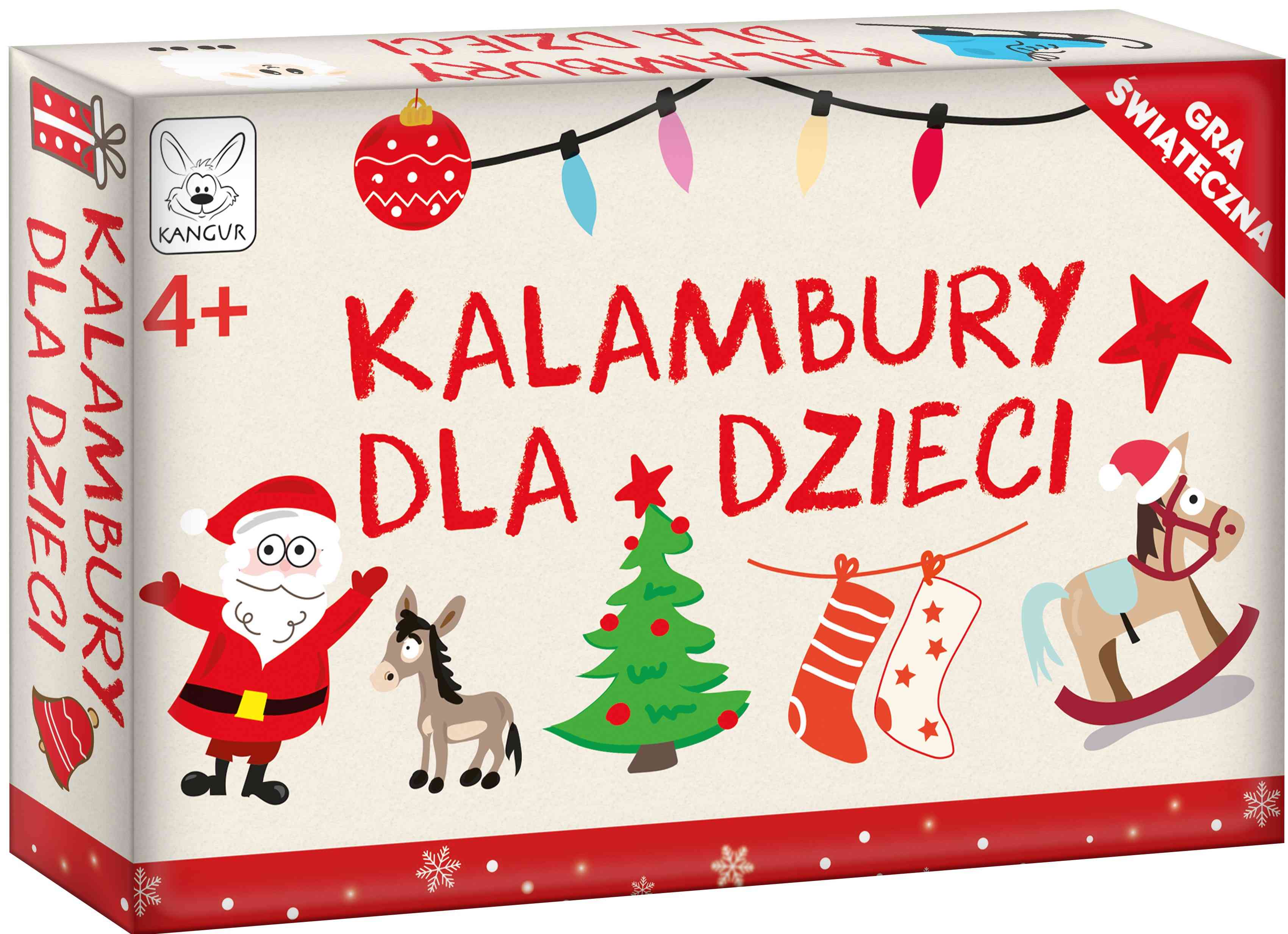 Kalambury dla Dzieci Świąteczna. Gra planszowa. Kangur