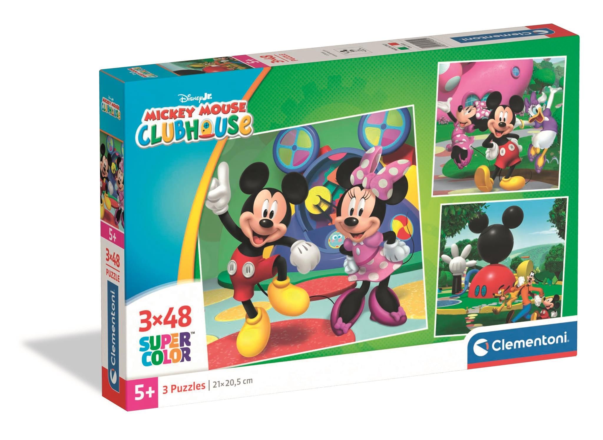Kuren 48個セット Puzzle 3 x 48 elementów. Super kolor. Mickey Mouse Clubhouse