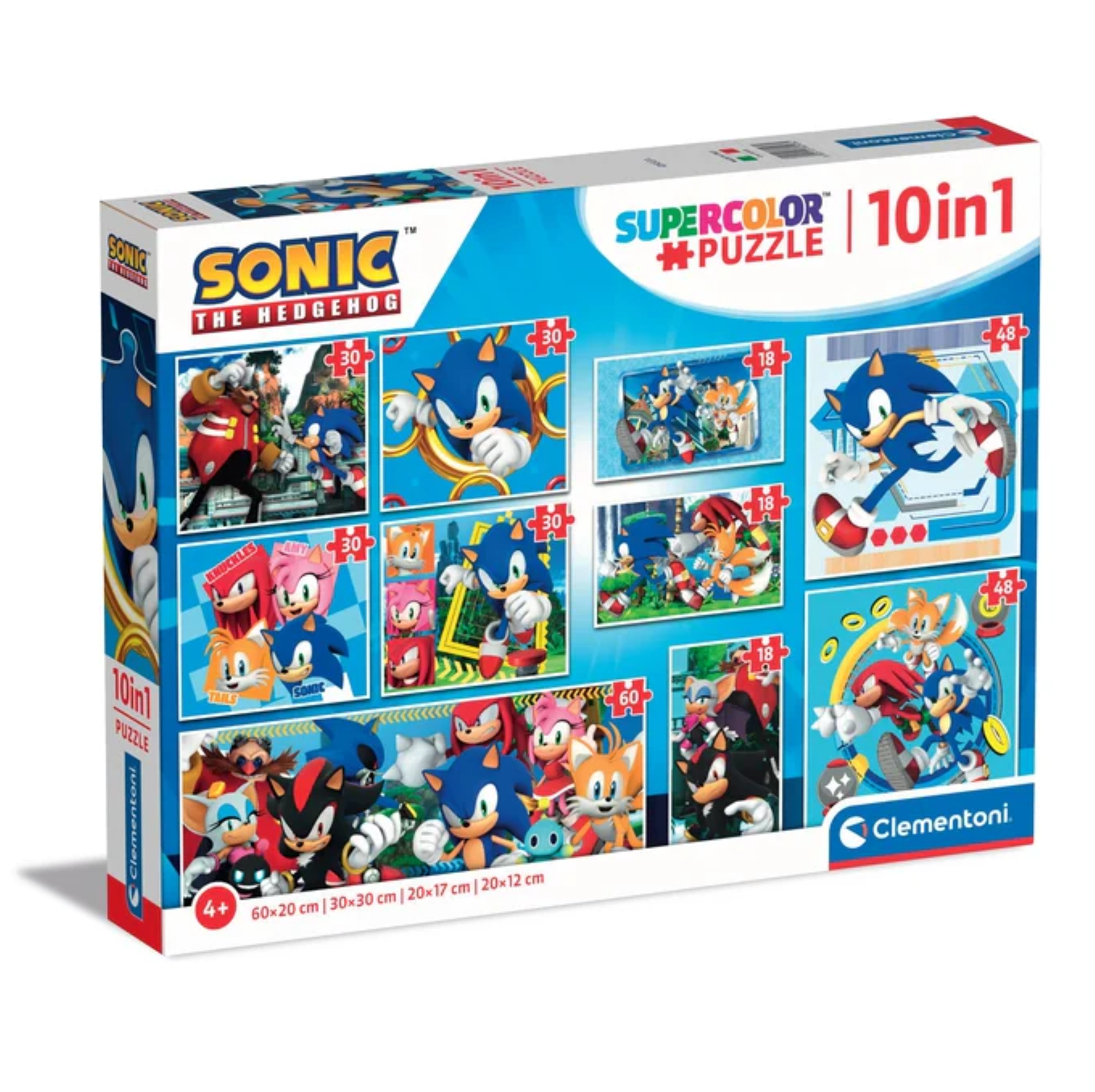 Puzzle 10 w 1 Super kolor. Sonic