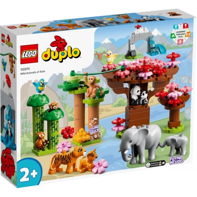 LEGO Duplo Town: Dzikie Zwierzęta Azji 10974 – zestaw edukacyjny